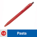 Lápiz Pasta Punta Media Rojo Bp1 1.0 Mm