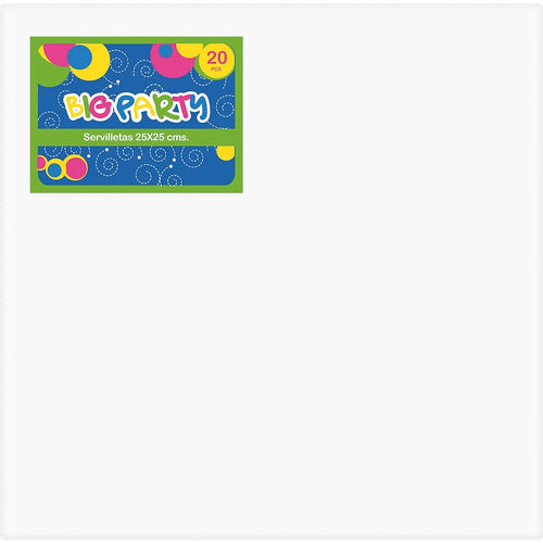 Servilleta Blanca 25 X 25 Cm 20 Piezas