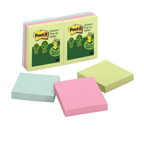Notas Adhesivas Pop Up Greener Color Pack 6 Un