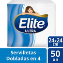 SERVILLETA COCTEL HOJA SIMPLE 1 PAQUETE 50 UN BLANCA (6851966042320)