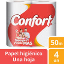 PAPEL HIGIENICO GOFRADO HOJA SIMPLE 50 MT 4 ROLLOS (6851951558864)