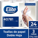 Toalla De Papel Hoja Simple 3 Rollos Extra Blanco x 24 Mt
