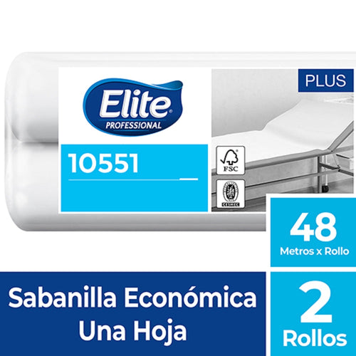 SABANILLA MEDICA ROLLO 2 X 48 MT HOJA SIMPLE PREPICADO (6851963584720)