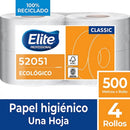 PAPEL HIGIENICO JUMBO HOJA SIMPLE 500 MT 4 ROLLOS NATURAL (6851951591632)