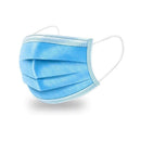 Mascarilla 3 Pliegues Celeste 50 Un