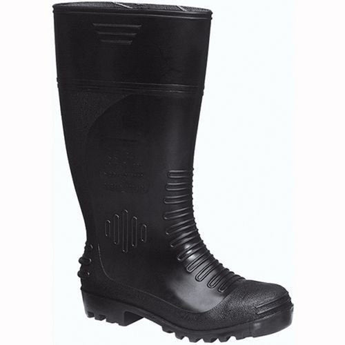 Bota Pvc Negra Punta Y Plantilla Acero N 45