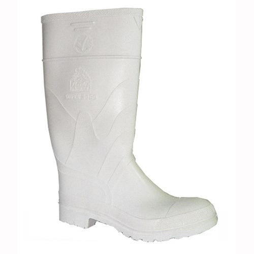 Bota Pvc Blanca Punta Acero 41
