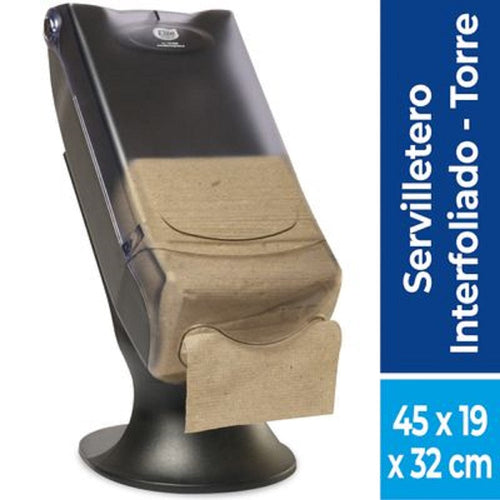 Dispensador Servilleta Interfoliado Plástico Negro