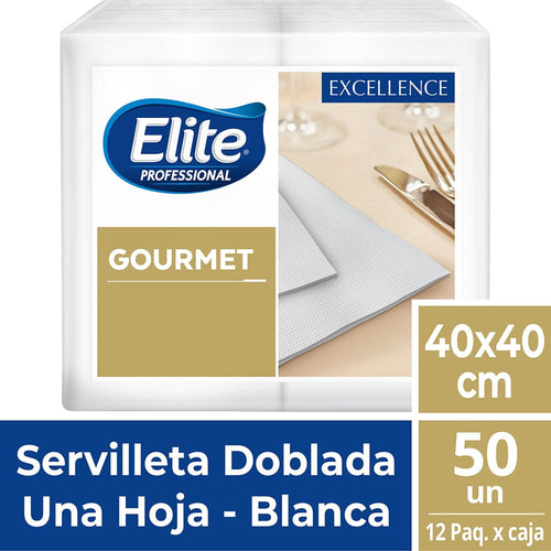 Servilleta Interfoliada Hoja Simple Gourmet 1 X 50 Un