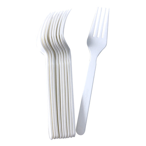 Tenedor Biodegradable Mediano 10 Un