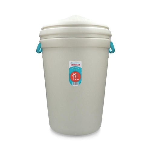 BASURERO PLASTICO CON TAPA 42 LT (6852032987344)