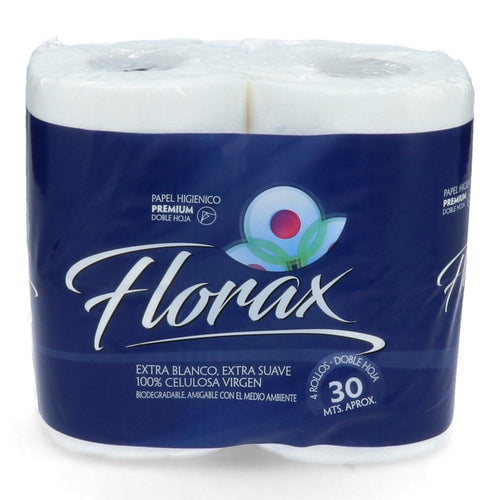 Papel Higiénico Premium Doble Hoja 4 Rollos 30 Mt
