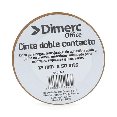 CINTA DOBLE CONTACTO 12 MM 50 MT (6852039344336)
