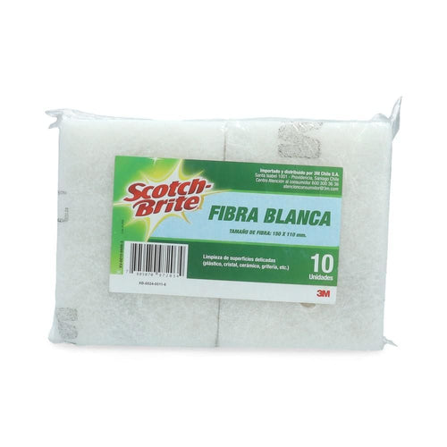 Paño Fibra Blanco 11x15 cm 10 un