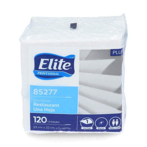 SERVILLETA COCTEL 120 UN 1 PAQUETE 23X22 CM BLANCA (6852112679120)