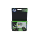 CARTUCHO TINTA 670XL CZ120AL YELLOW 3525/4615/4625 (6852065099984)