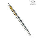 Bolígrafo Acero Con Clip Dorado Jotter