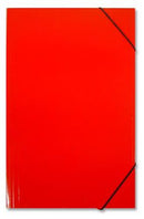 Carpeta Plastificada Con Acco Clip Oficio Rojo
