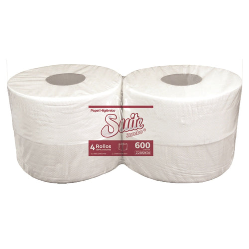 PAPEL HIGIENICO HOJA SIMPLE 600 MT 4 ROLLOS (6852046061776)