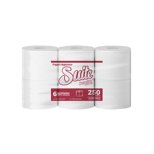 PAPEL HIGIENICO DOBLE HOJA 250 MT 6 ROLLOS (6852076404944)