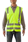 CHALECO REFLECTANTE 4 CINTAS UPF 25 AMARILLO (6852107501776)