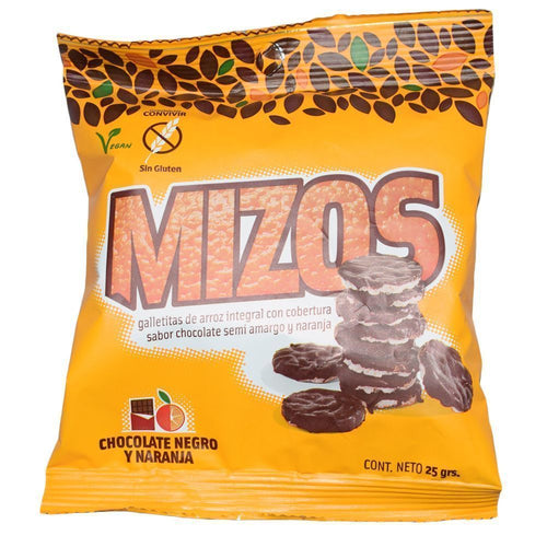 Galletas Arroz Sabor Chocolate Naranja 25 Gr