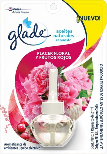 Desodorante Ambiental Eléctrico Recarga Aceite Natural Y Frutos Rojos 21 Ml